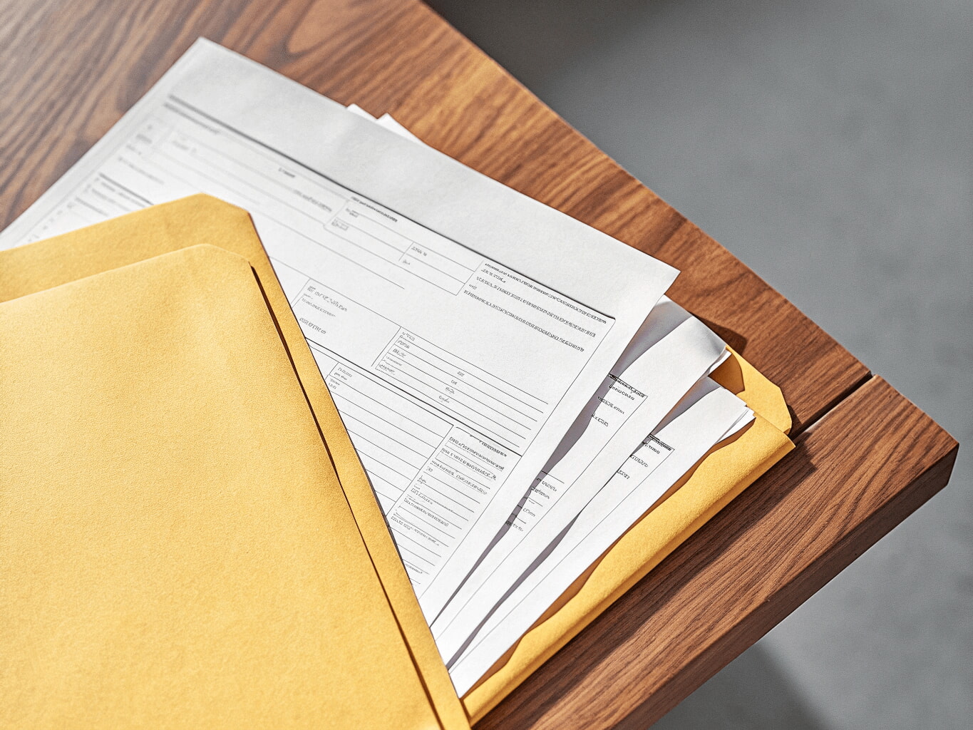 A stack of official documents